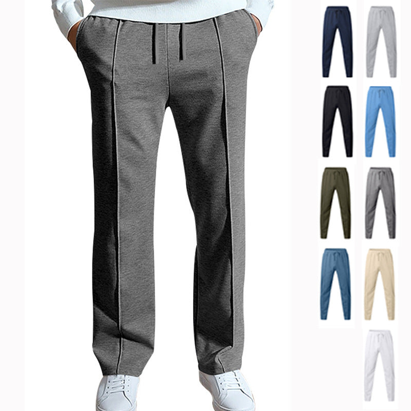 New Cross-Border Pants Men's Spring and Summer Loose Straight Sports Casual Pants American Oversize Long Pants