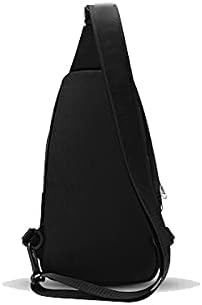 Minimalist Black Crossbody Sling Bag – Lightweight &amp; Stylish Travel Chest Pack for Men & Women