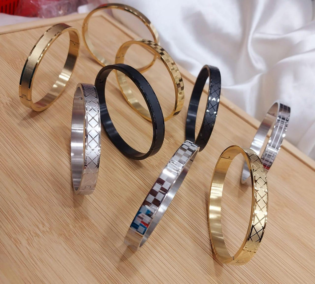 Premium Unisex Geometric Bangle Collection