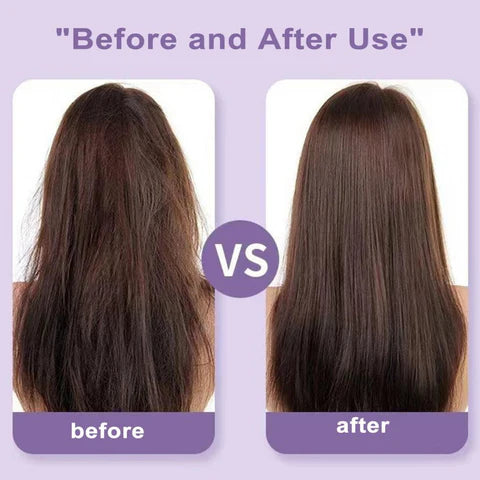 2 in 1 Rechargeable Hair Styling Brush, Straightener, Curler | Negative Ion Travel Heat Comb (random color)