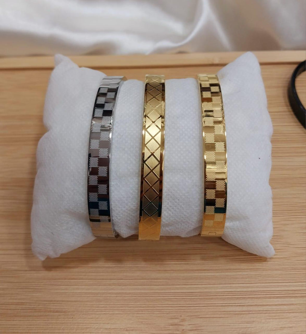 Premium Unisex Geometric Bangle Collection
