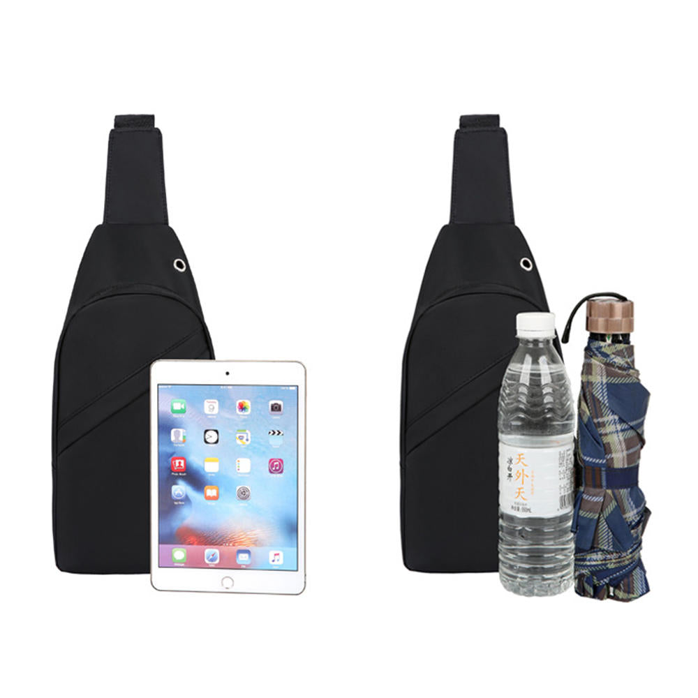 Minimalist Black Crossbody Sling Bag – Lightweight &amp; Stylish Travel Chest Pack for Men & Women